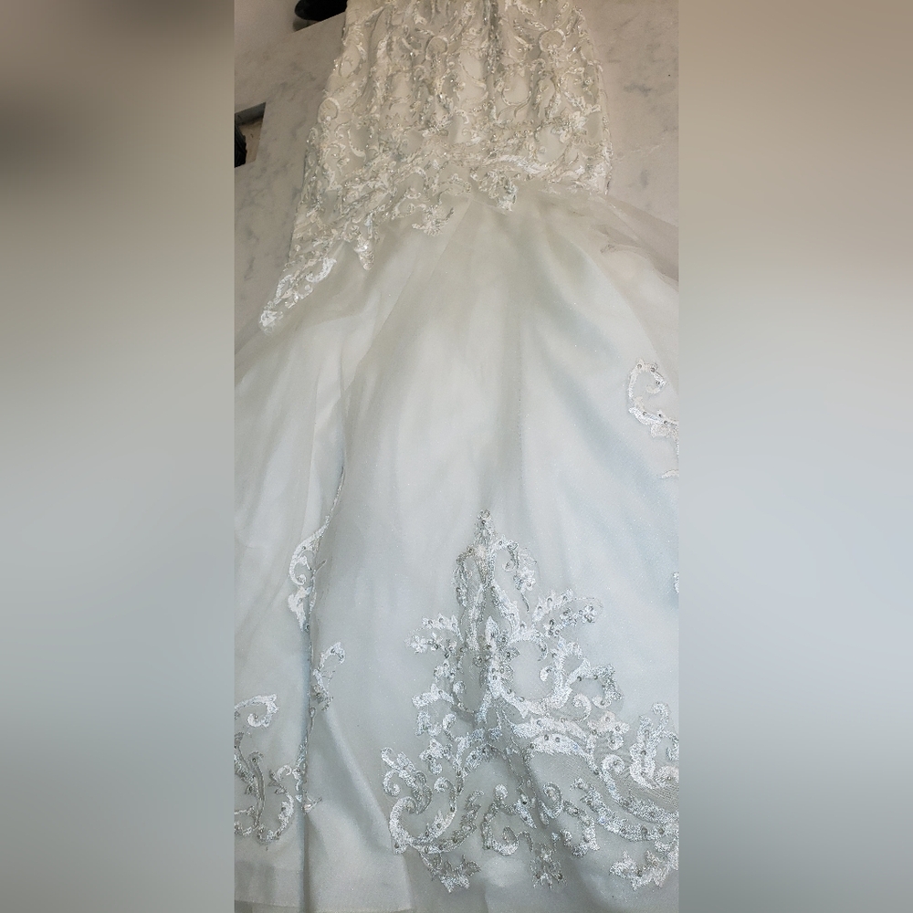 Nina Canacci Ivory Embroidered Wedding Dress - Picture 10 of 15